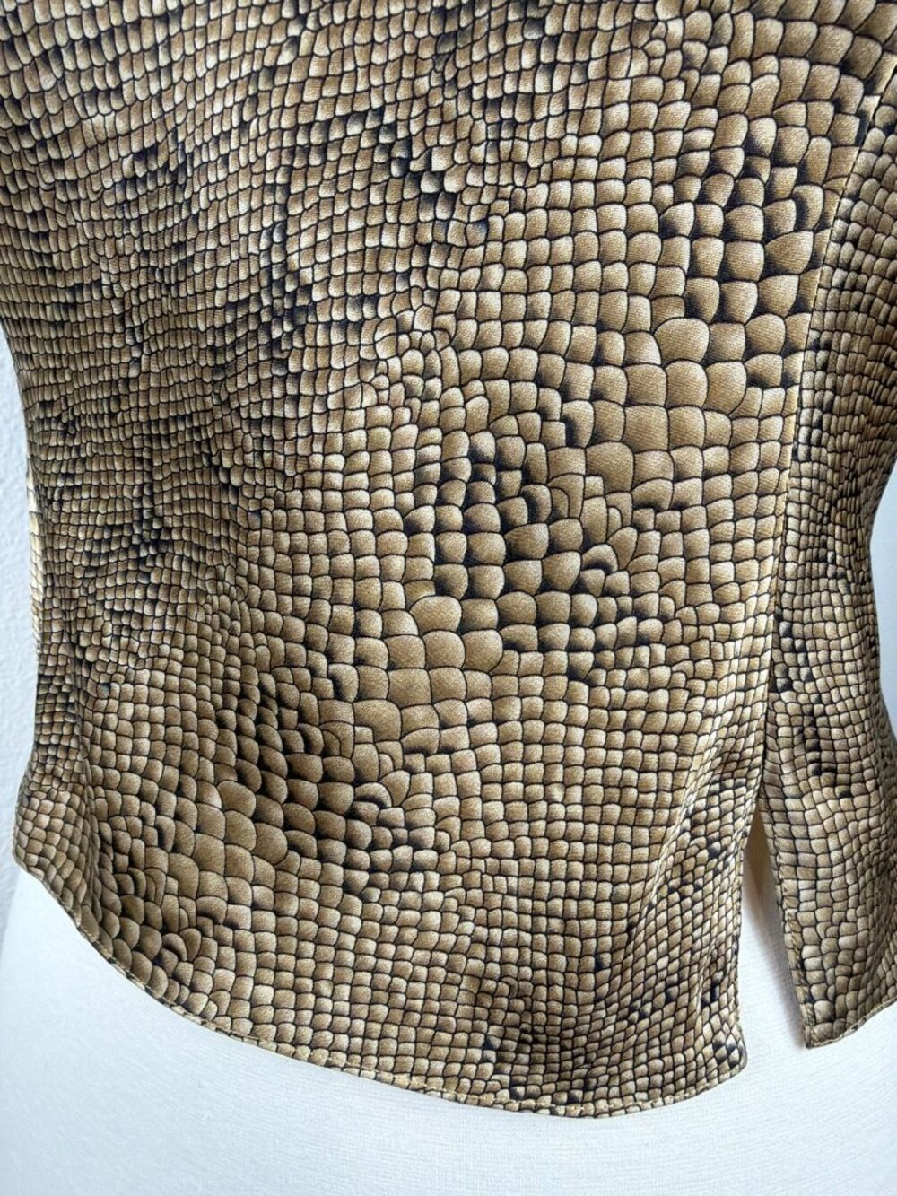 Vintage Victoria's Secret Silk Snake Print Set Y2K Cami Shorts XS/S (Tagged M) - Picture 11 of 16